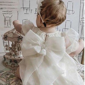 Baby White Christmas Outfit, Baby White Romper, Baby Baptism Outfit, Baby Romper